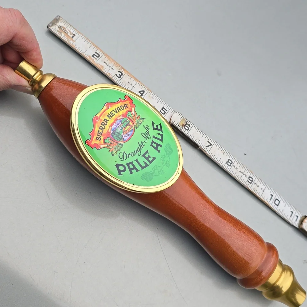 Sierra Nevada Pale Ale 11.5” Beer Draught Tap Wooden Handle Pub Keg  Man Cave